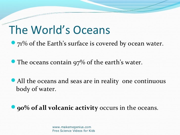 Best ppt on ocean facts