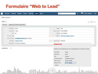 Formulaire “Web to Lead”
 
