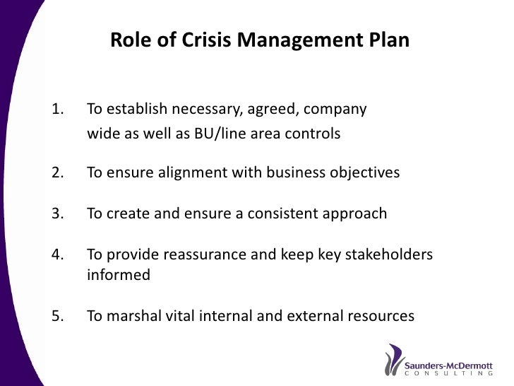 best practice crisis and issues management a recommended approach b crisis management plan example