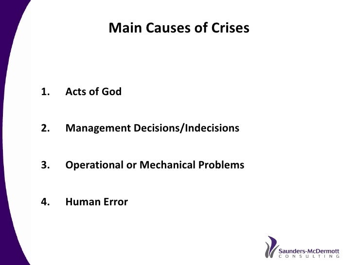 crisis examples