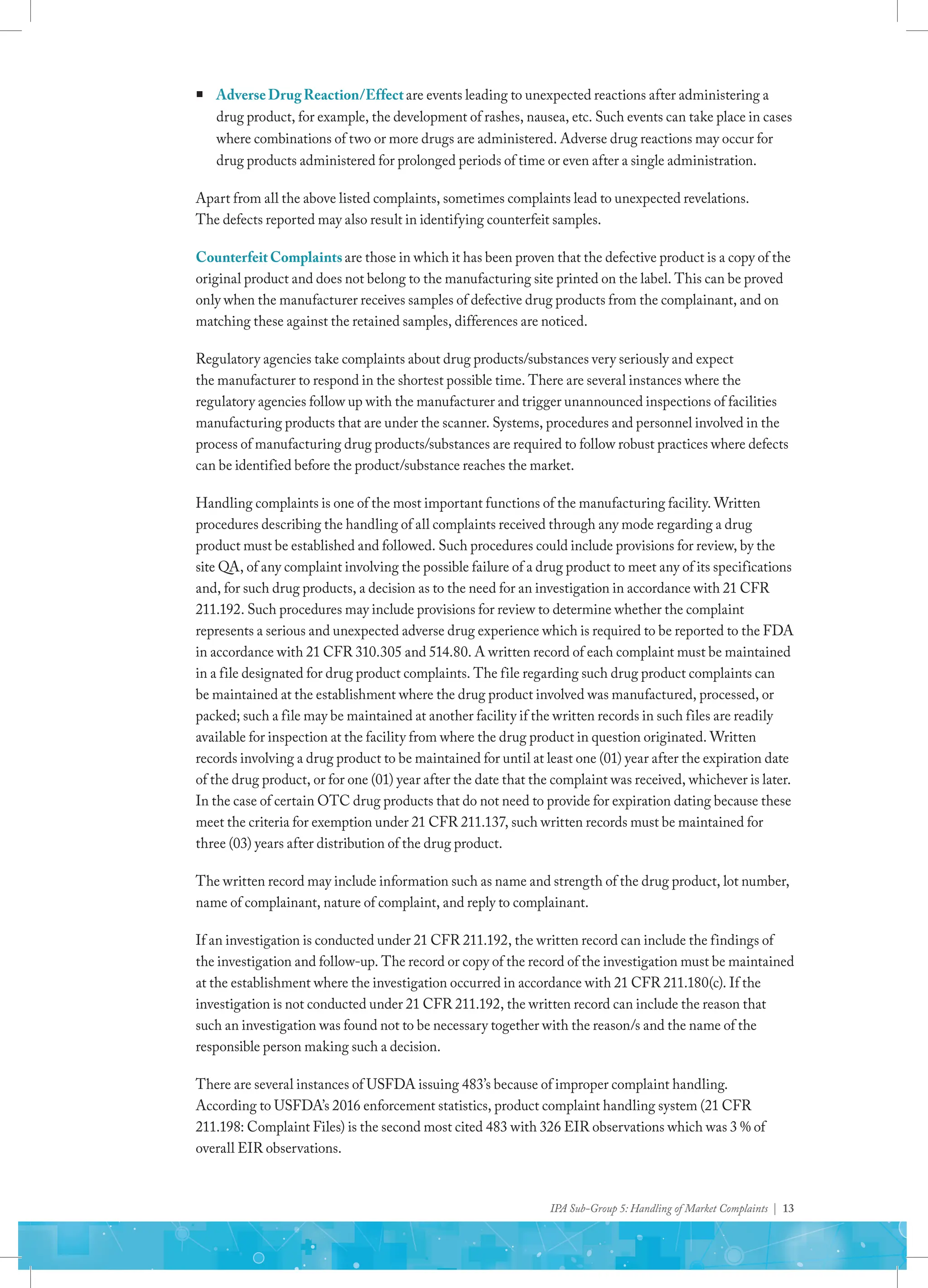 Best Practice Document on Handling of Market Complaints.pdf