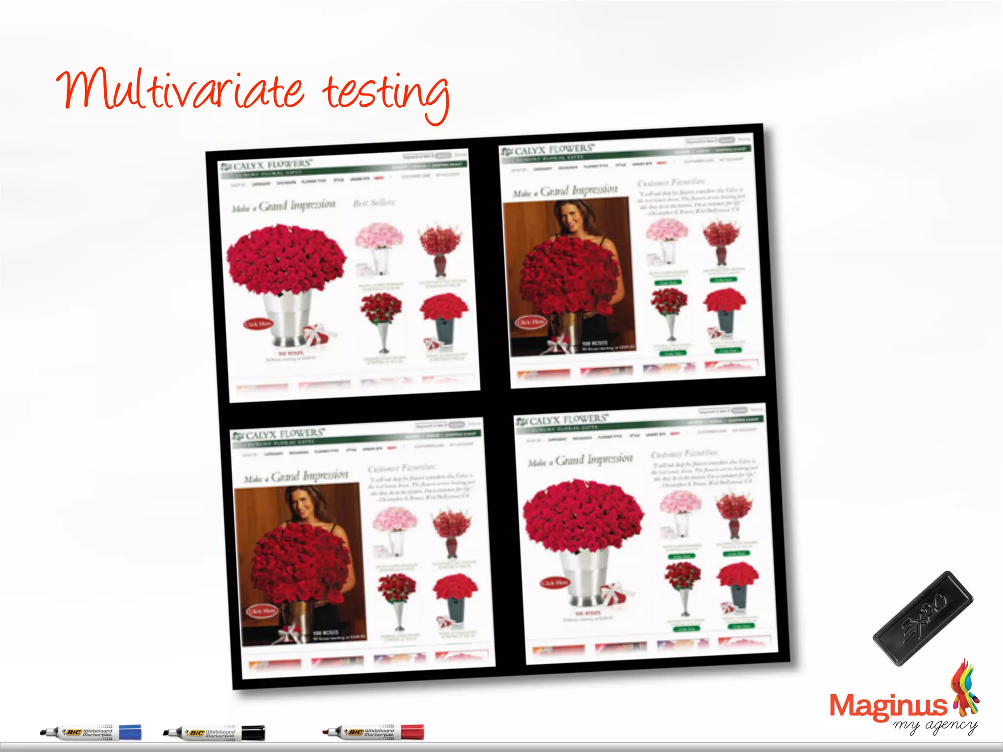 Multivariate testing
 