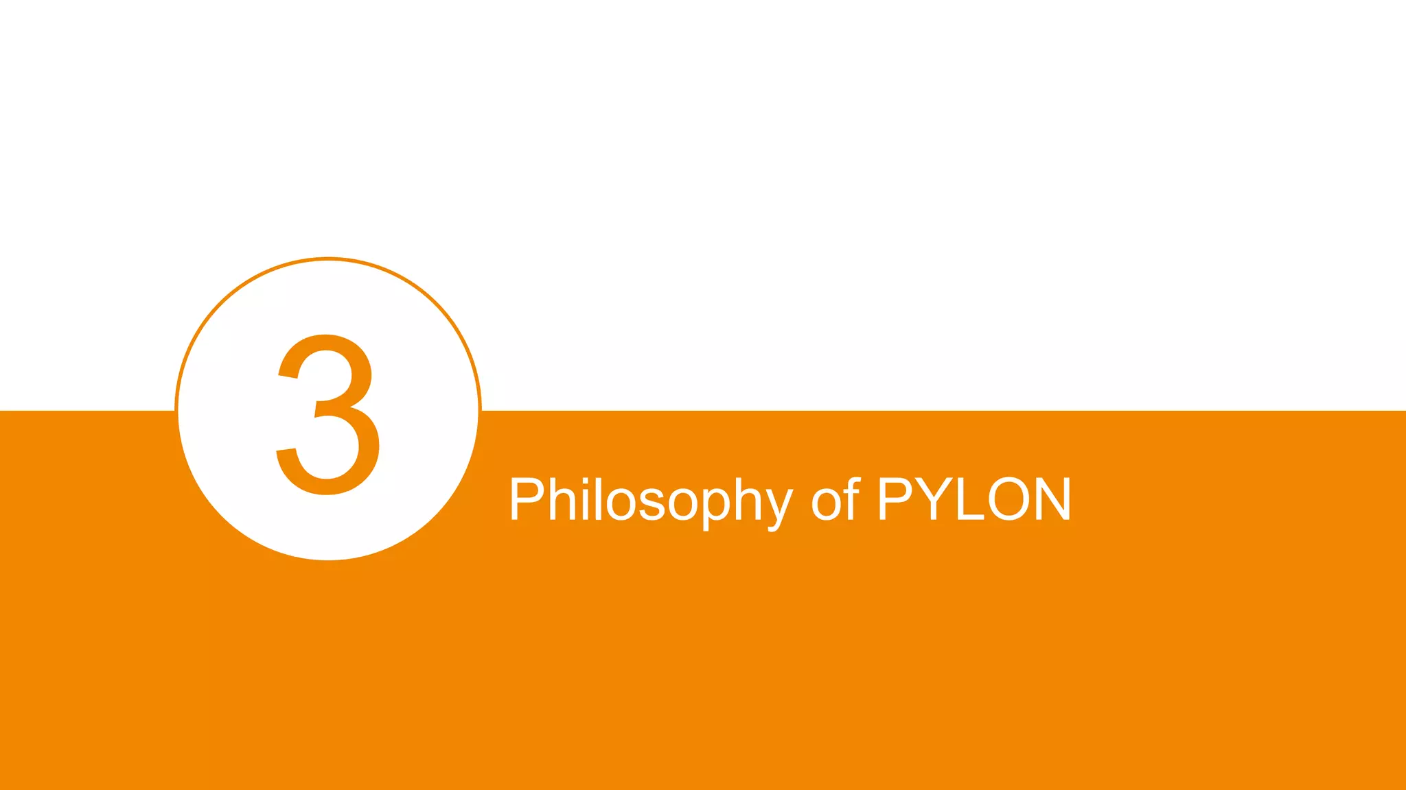 Philosophy of PYLON
 