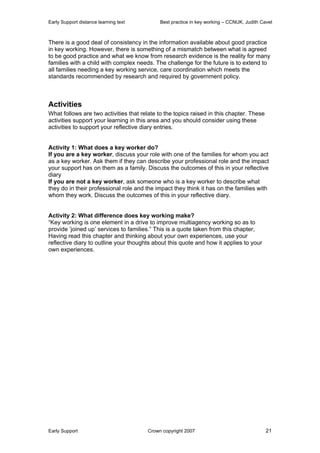 Best Practice In Key Working[1] | PDF