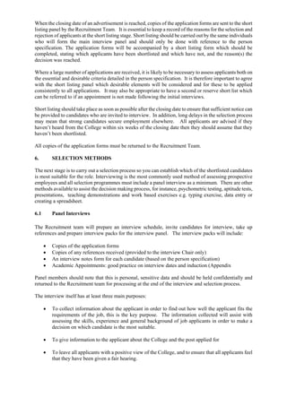 Best practice recruitment selection | PDF