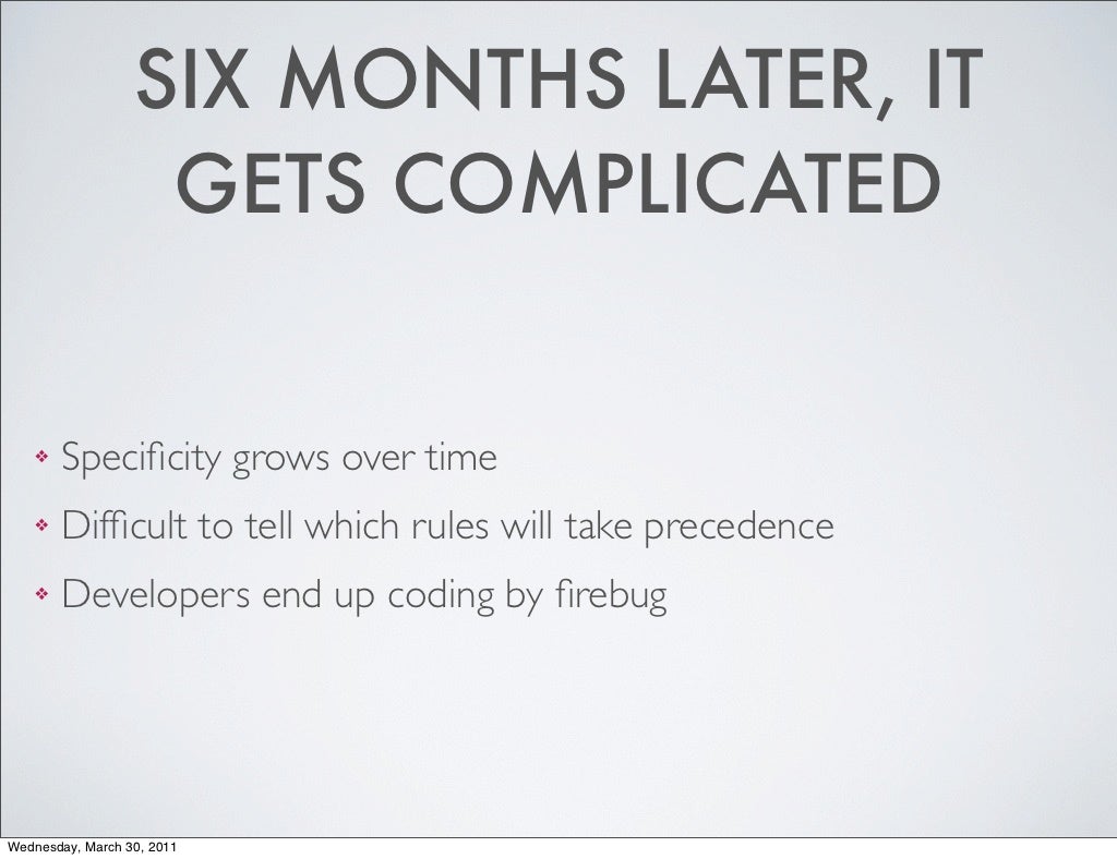 SIX MONTHS LATER, IT GETS