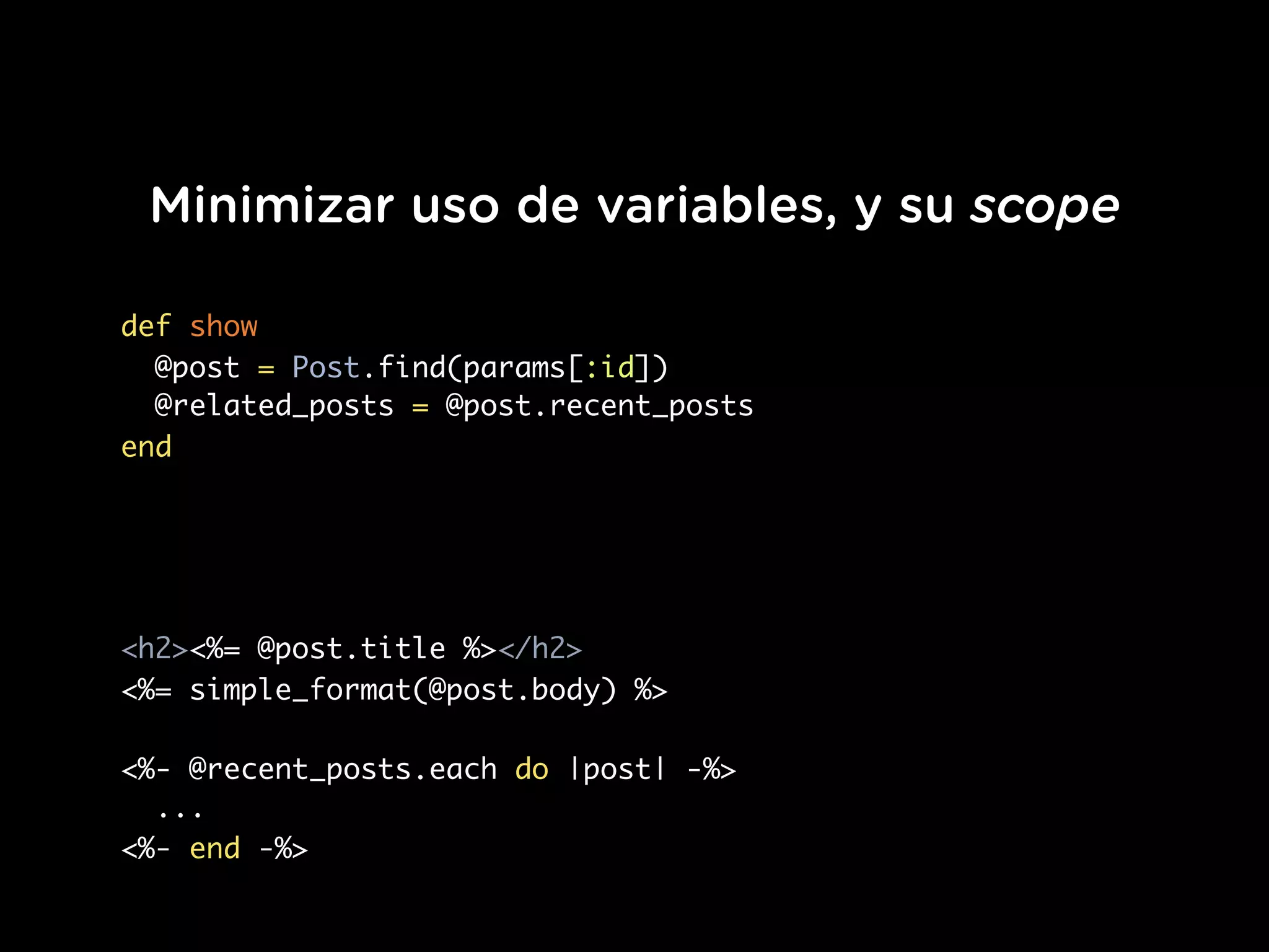 Buenas Prácticas de desarrollo en Ruby on Rails