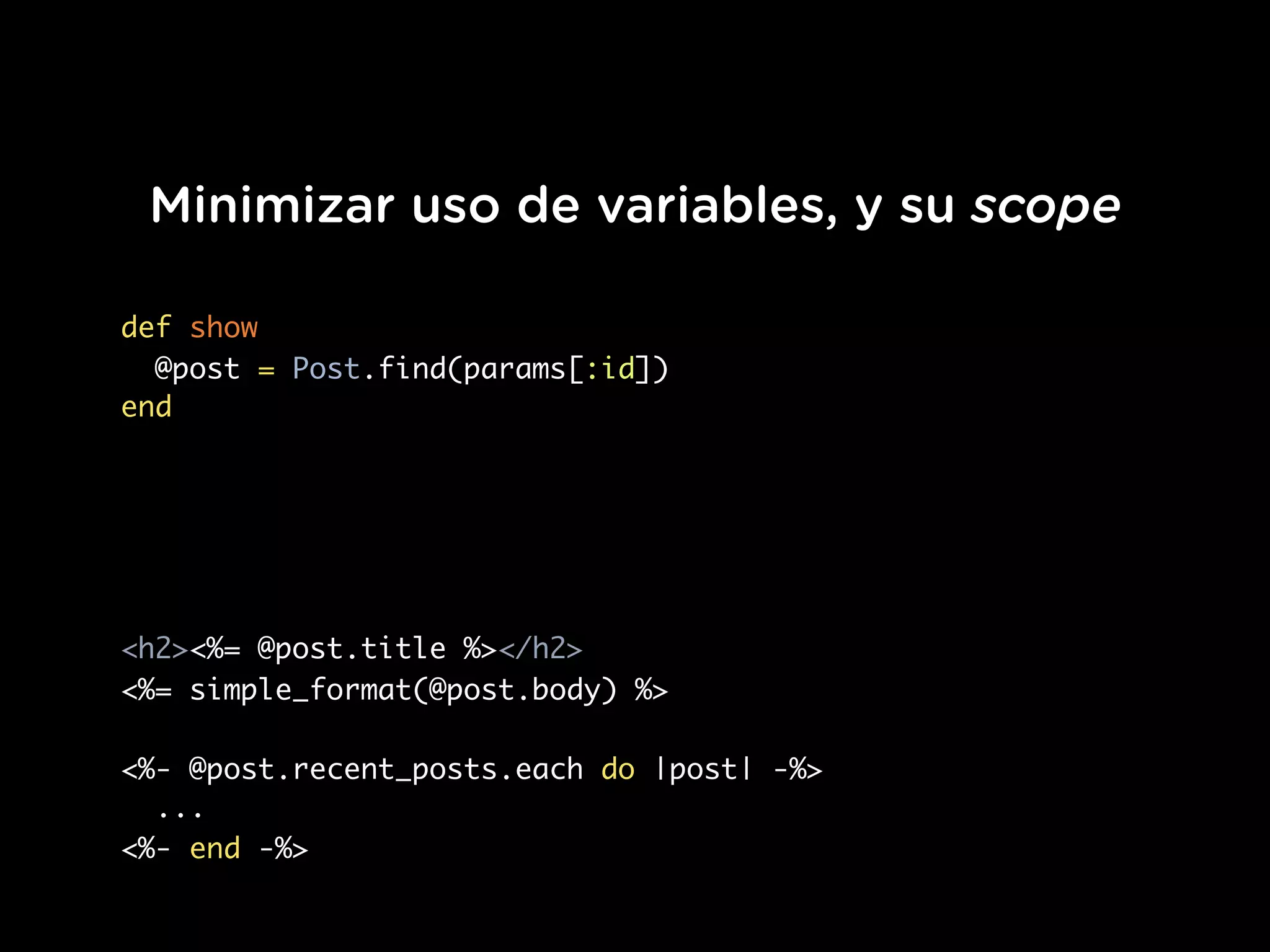 Buenas Prácticas de desarrollo en Ruby on Rails