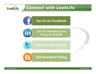 Connect with LeadLife
 
