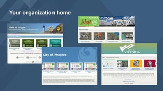 Your organization home
 