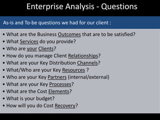 Enterprise Analysis - Questions