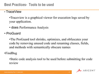 Avoid internal Getter and Setters.