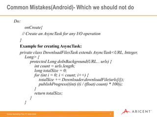 Use of Profilers/Tools