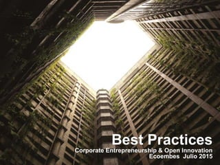 Best Practices
Corporate Entrepreneurship & Open Innovation
Ecoembes Julio 2015
 
