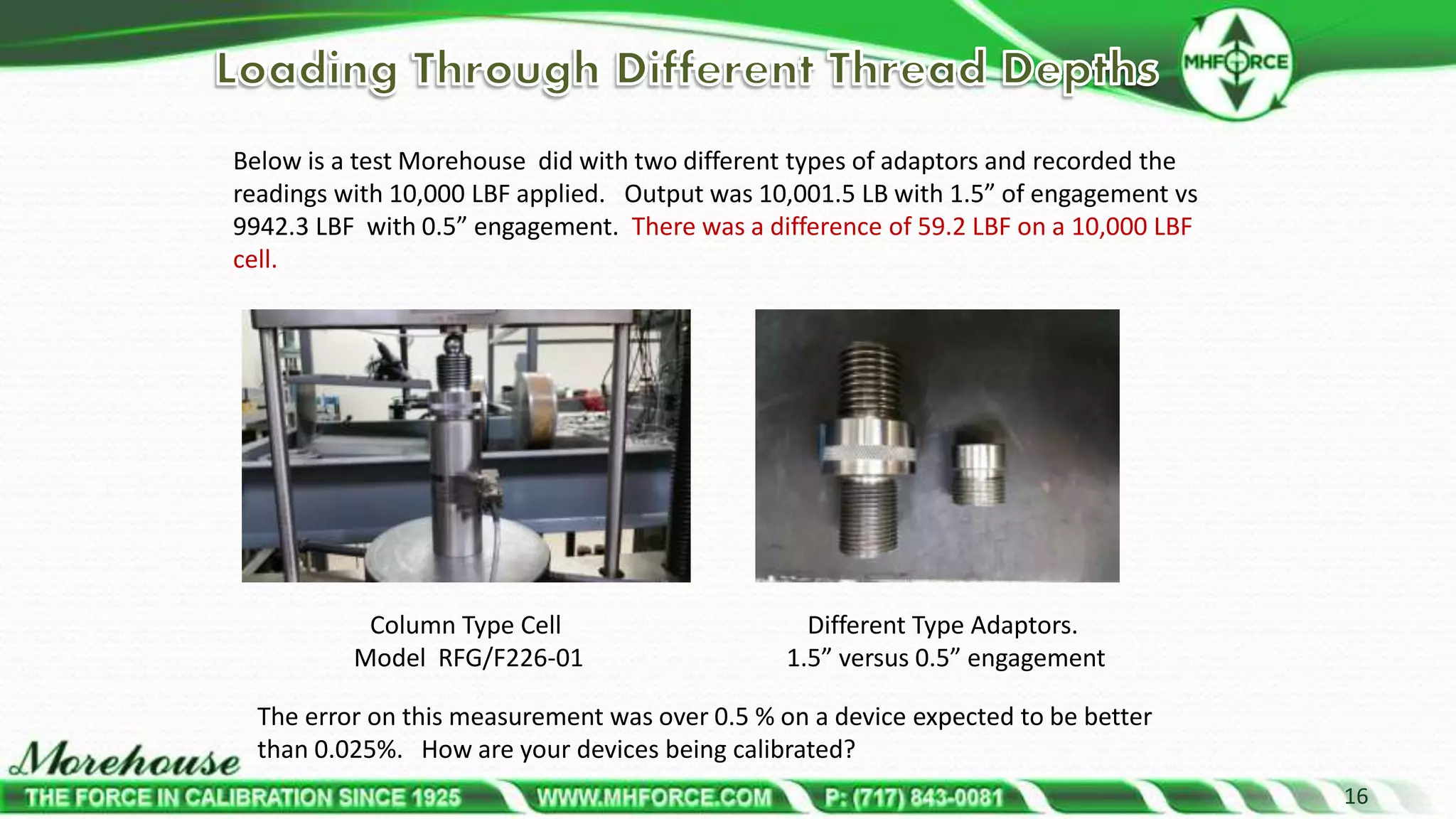 Force Measurement - Best load cell calibration practices | PPTX