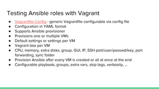 Best practices for ansible roles development | PDF