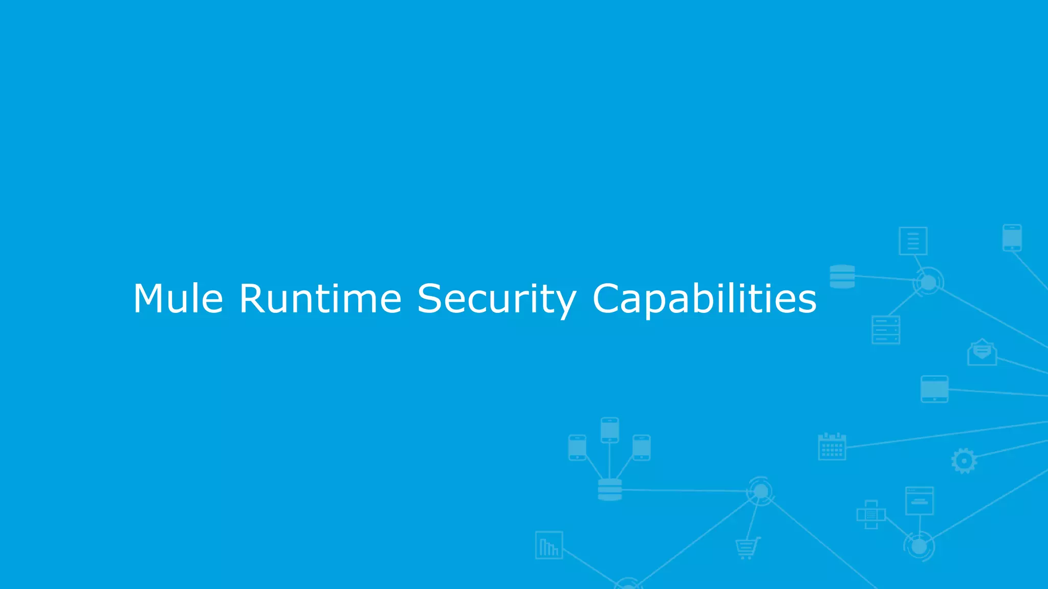 Mule Runtime Security Capabilities
 