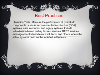Best Practices for Applications Performance Testing | PPT