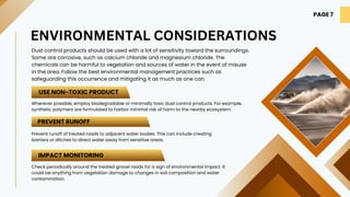 Best Practices for Applying Dust Control Products on Gravel Roads | PDF