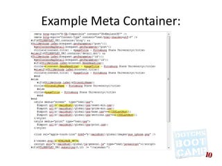 Example Meta Container:
 