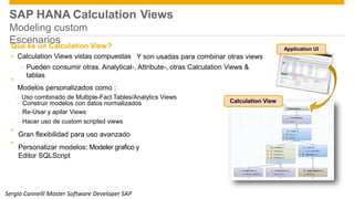 Calculation View Image Best practices for data modeling with hana | PPTX