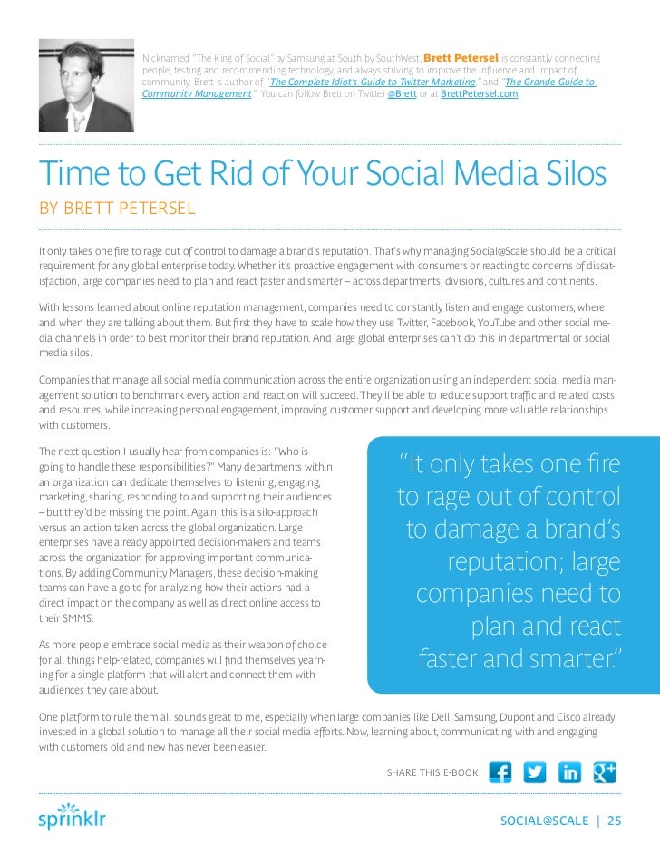 Best Practices For Enterprise Social Media Management By The Social M