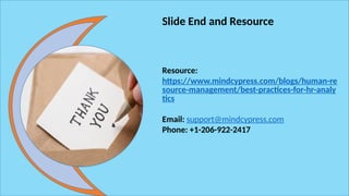 Best Practices for HR Analytics -MindCypress | PPT