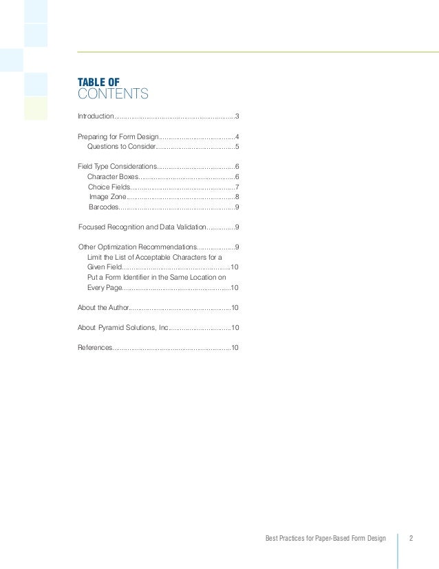 Best Practices for Paper-Based Form Design For Improved Document ...