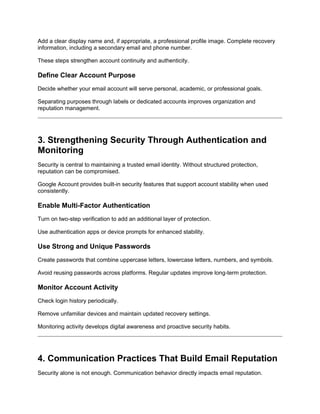 Best Practices for Secure Email Identity and Reputation Management | DOCX