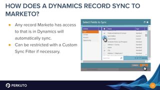 Best Practices for Syncing Microsoft Dynamics to Marketo | PPT