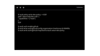 Best practices for Terraform with Vault | PDF