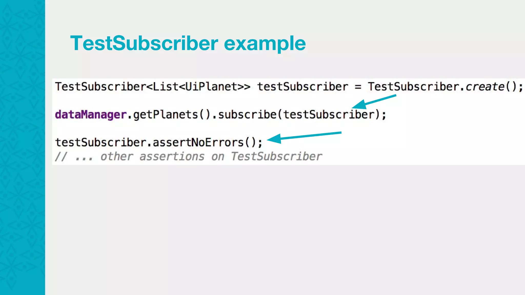 TestSubscriber example 