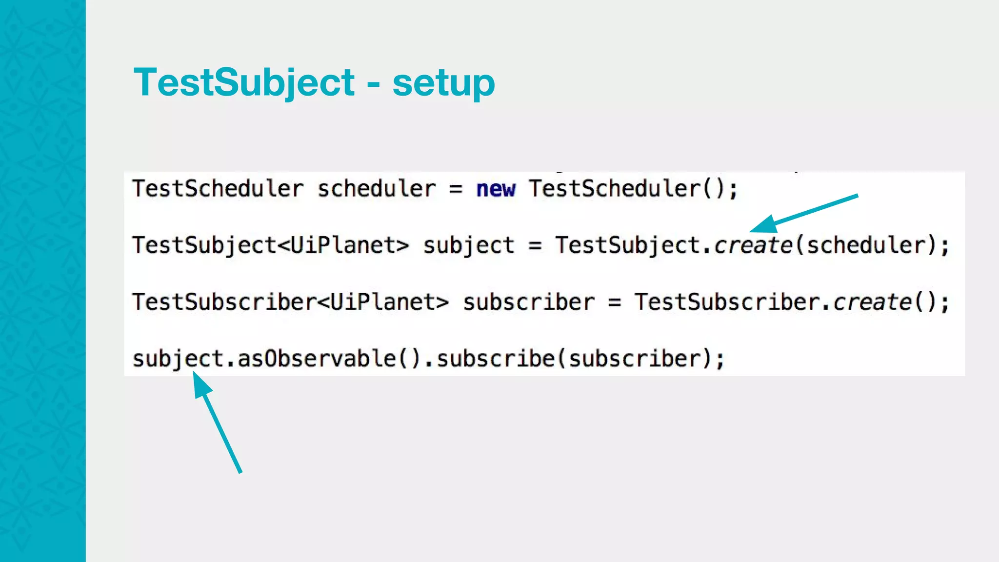 TestSubject - setup 