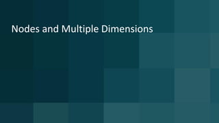 Nodes and Multiple Dimensions
 