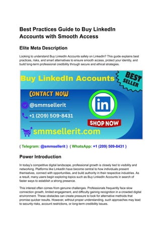 Best Practices Guide to Buy LinkedIn Accounts with Smooth Access.pdf