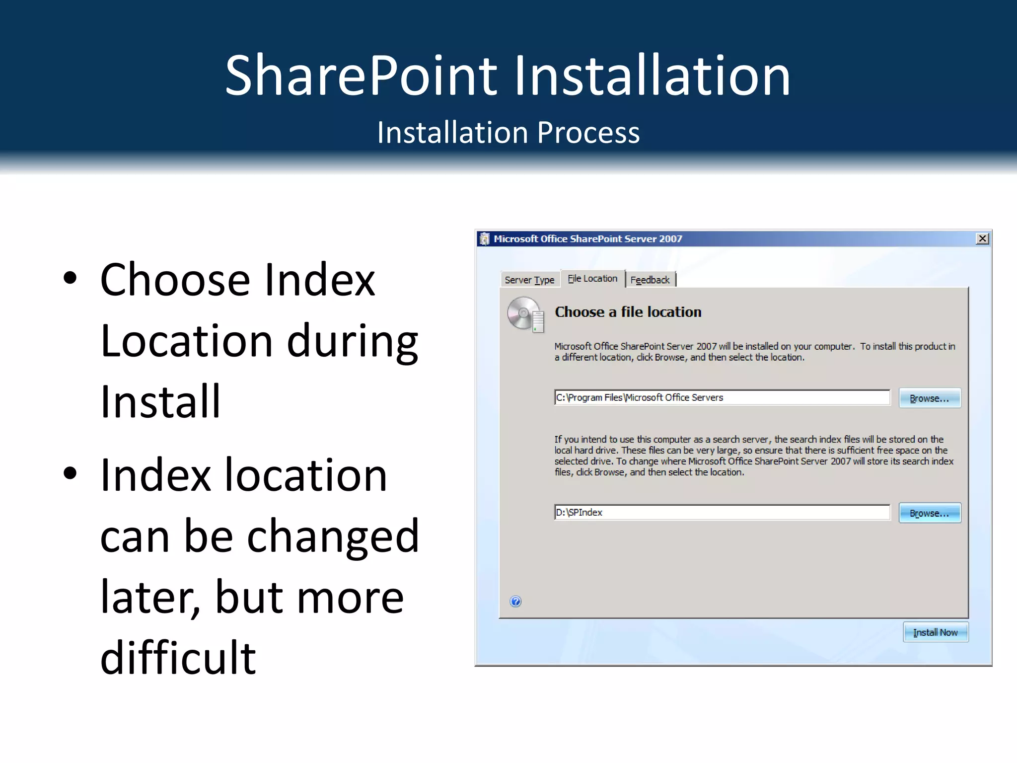 SharePoint InstallationGetting the steps right