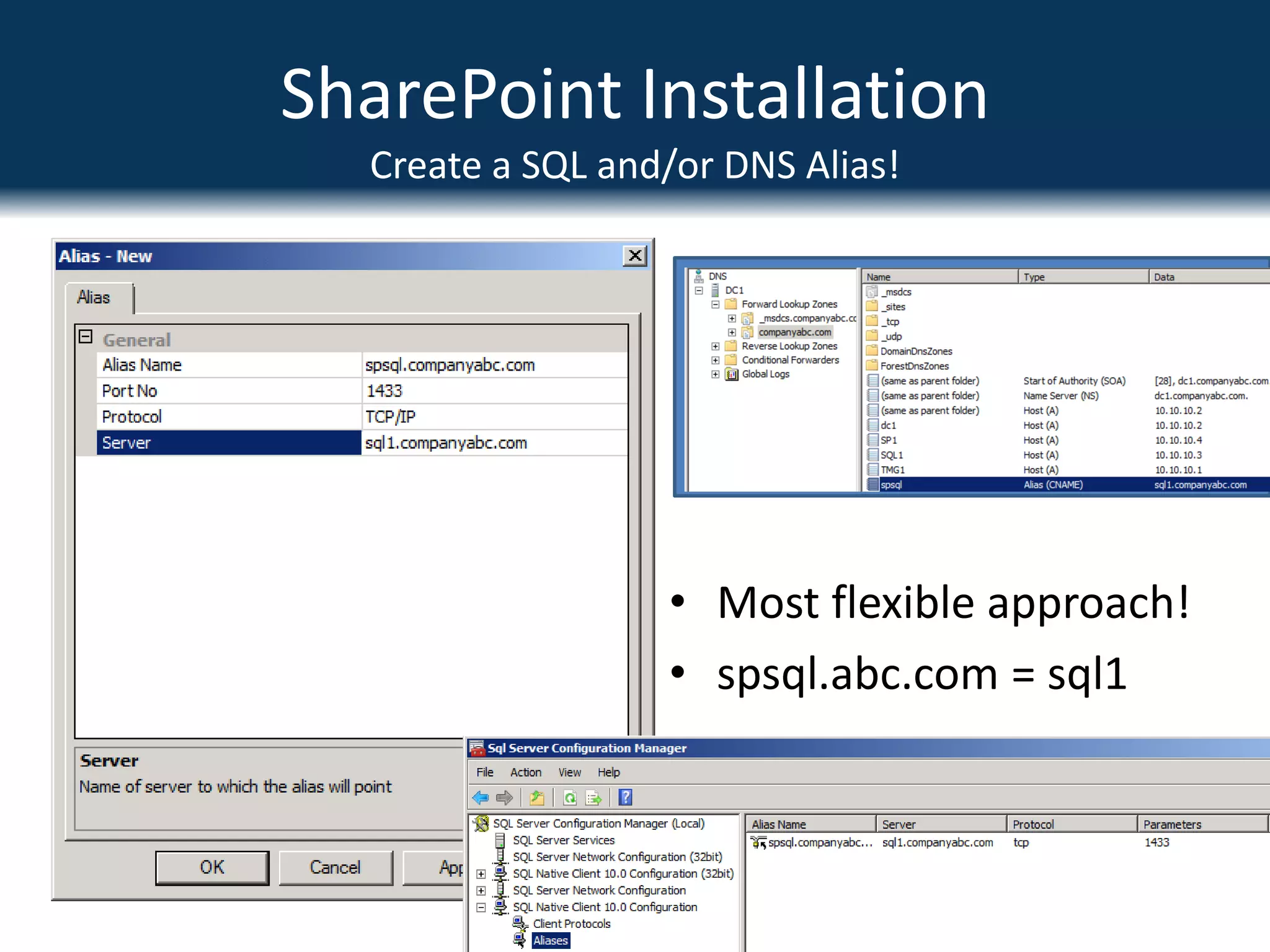 SharePoint InstallationInstallation ProcessChoose Index Location during InstallIndex location can be changed later, but more difficult