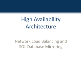 Uses only two Windows Ent Edition LicensesVirtualised Farm ArchitectureBest Practise, Highly Available and  Scalable FarmHighest transaction servers are physical