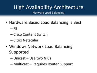 Multiple farm support, with DBs for all farms on the SQL cluster