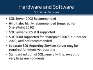 Hardware and SoftwareDetermining the right tools for the job