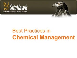 Best Practices in
Chemical Management

                    1
 