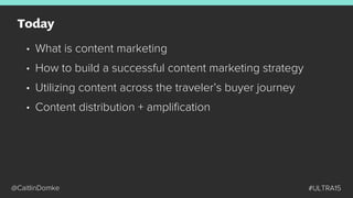 What is Content Marketing?
How to Build a Successful
Content Strategy
Content Distribution +
Ampliﬁcation
Utilizing Conten...