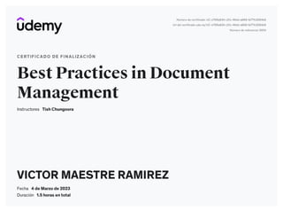 Best Practices in Document Management