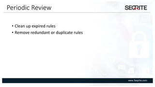 Best practices in firewall management | PDF