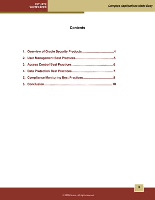 Best Practices in Implementing Oracle Database Security Products | PDF