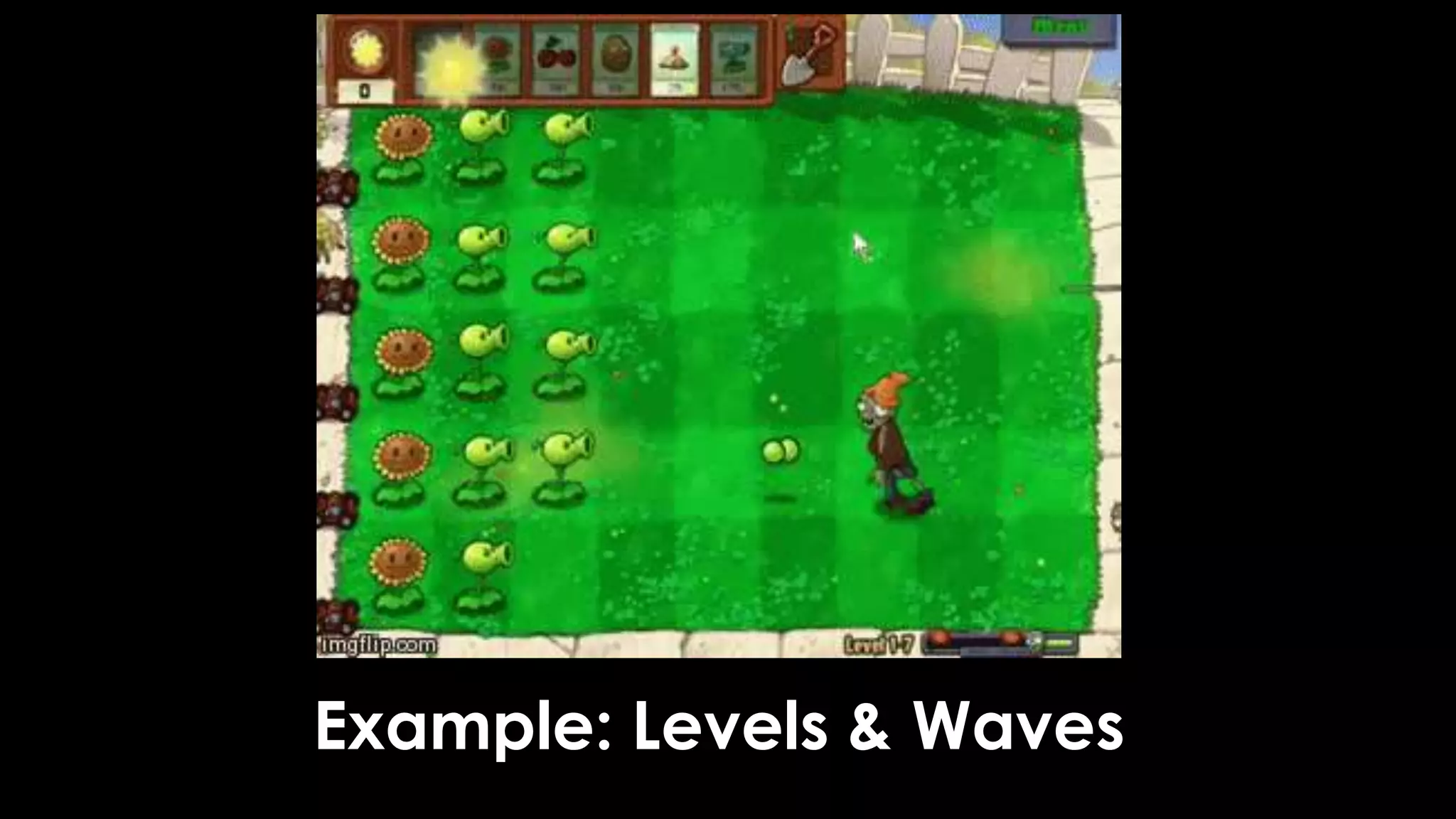 Example: Levels & Waves
 