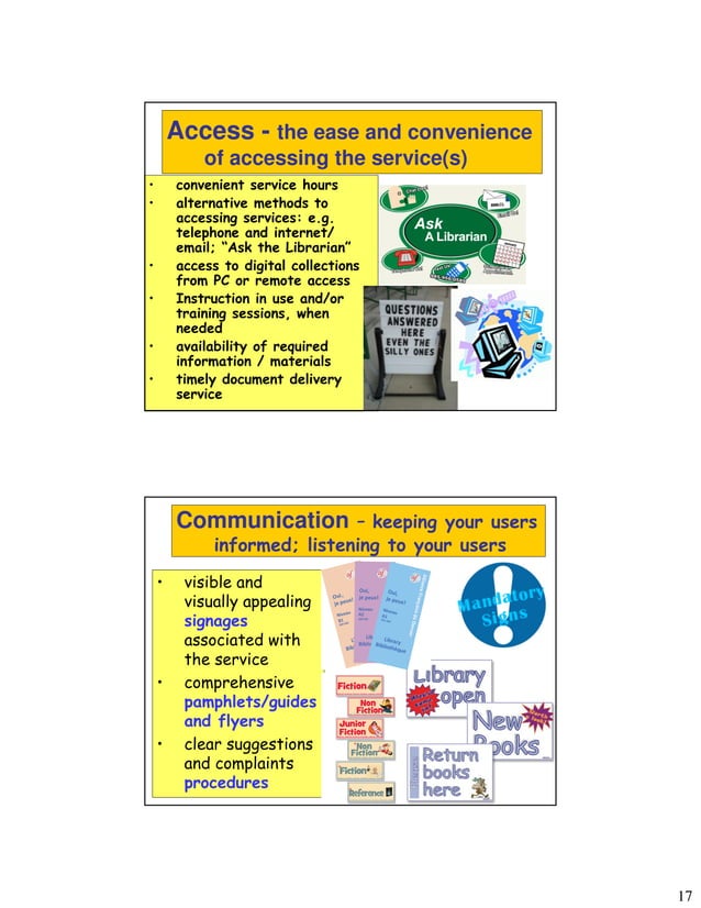 Best practices in library services