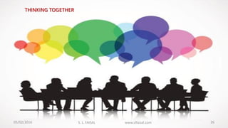 05/02/2016 S. L. FAISAL www.slfaisal.com 26
THINKING TOGETHER
 