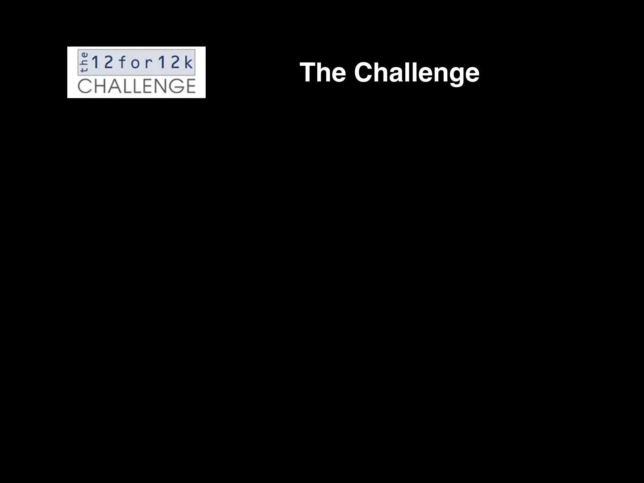 The Challenge
 