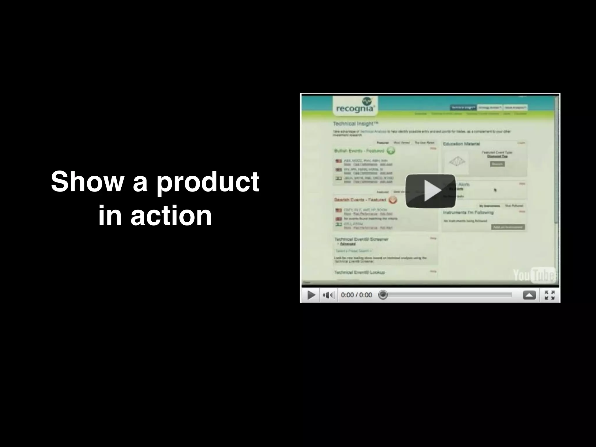 Show a product
   in action
 